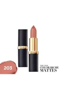 loreal colour riche matte lipstick 203